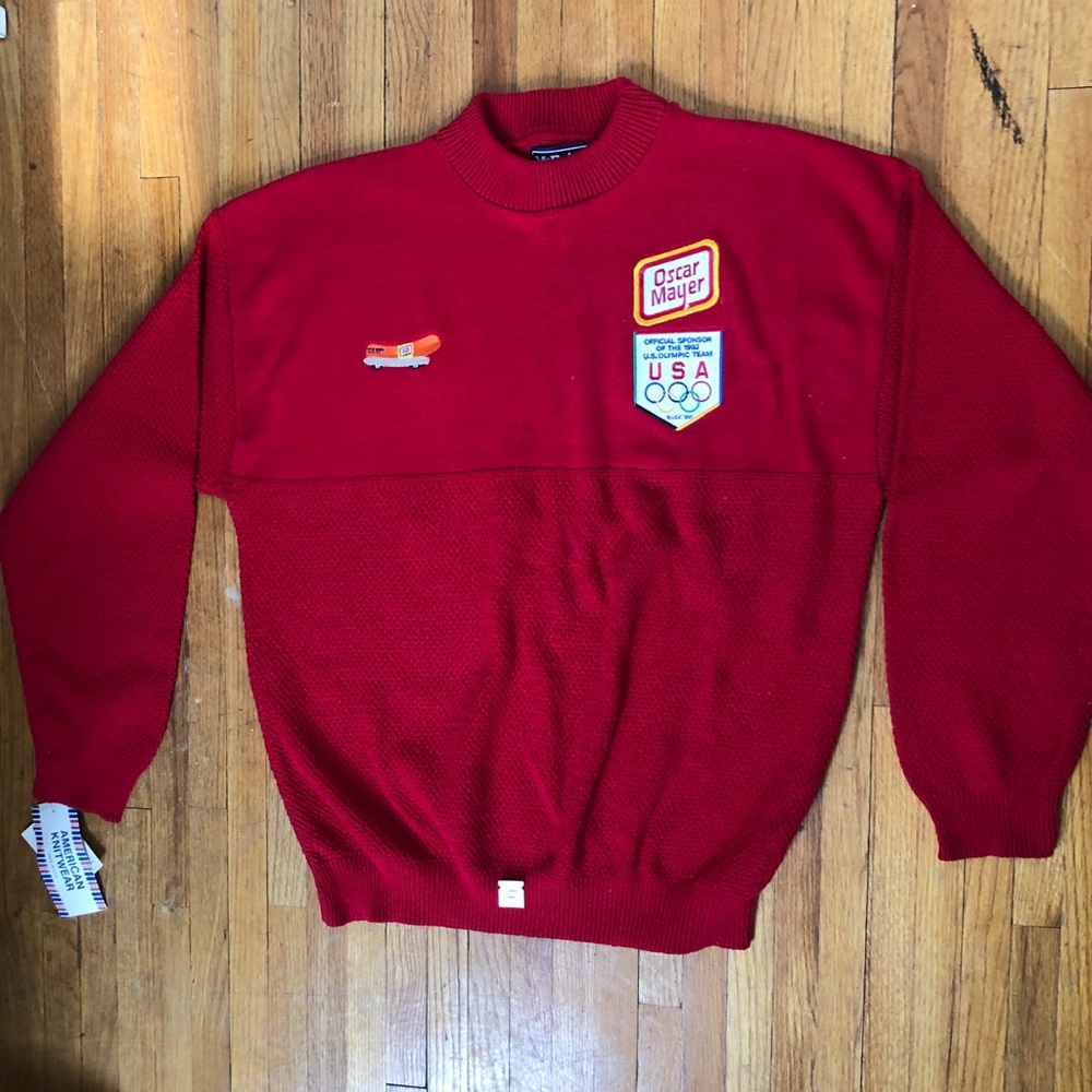 Vintage U.S. Olympic 1992 Team Sweater with Oscar Mayer Sponsor